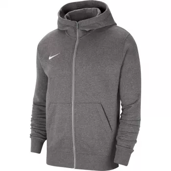 Nike Park 20 Fleece Full-Zip kapucňová mikina tmavosivá melanž/čierna CW6891 071