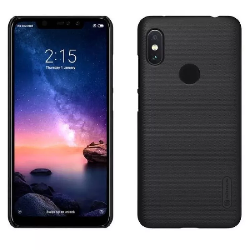 Nillkin Super Frosted Shield puzdro pre Xiaomi Redmi Note 6 Pro - čierna