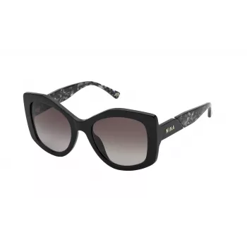 NINA RICCI dámske slnečné okuliare SNR317-530700 - acetátový rám, gradientové sklá hnedé, 53 mm