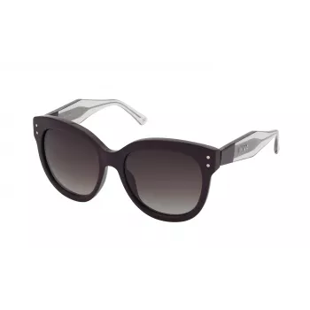 NINA RICCI dámske slnečné okuliare SNR3245501CK - čierny acetátový rám, sivé polykarbonátové šošovky, 55/18/140 mm
