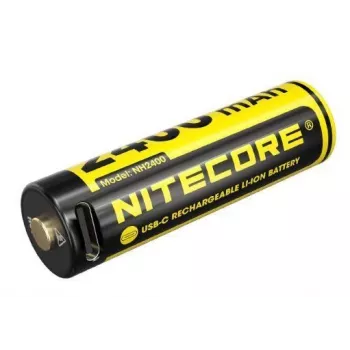 NITECORE NH2400 nabíjacia Li-ion AA batéria, balenie 2 ks | 1,5 V konštantné výstupné napätie, nabíjanie USB-C, 2400 mWh
