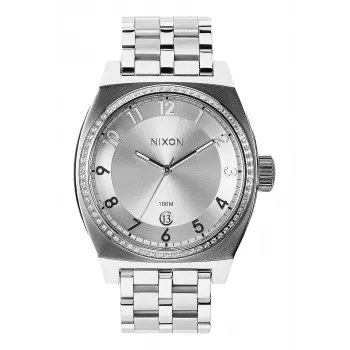 NIXON dámske hodinky A325-1874-00 40mm ružové zlato nerezová oceľ hnedá koža