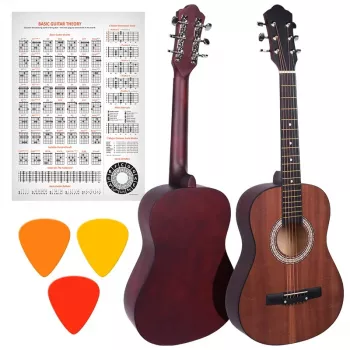 NN AG 34 1/2 akustická gitara na učenie sa hry, matná
