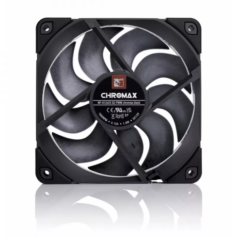 Noctua NF-A12x25 G2 PWM chromax.black 120mm ventilátor