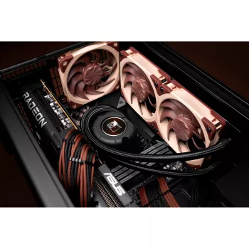Noctua NL-LC1-24 nízkoprofilový vzduchový chladič CPU pre AMD AM4 (Ryzen) - čierny/hnedý