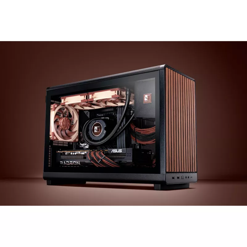 Noctua NL-LC1-24 nízkoprofilový vzduchový chladič CPU pre AMD AM4 (Ryzen) - čierny/hnedý