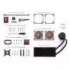 Noctua NL-LC1-24 nízkoprofilový vzduchový chladič CPU pre AMD AM4 (Ryzen) - čierny/hnedý