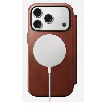 NOMAD kožené puzdro pre iPhone 17 Pro s MagSafe a peňaženkou