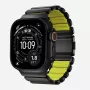NOMAD Stratos Band - titánový náramok pre Apple Watch 49mm s FKM (Black Titanium, Volt FKM)