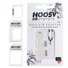 Noosy NS-SIM-WH sada adaptérov na SIM karty biela (Nano/Micro na Micro/Standard, 3 adaptéry + ihla na vytiahnutie)