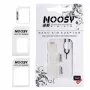 Noosy NS-SIM-WH sada adaptérov na SIM karty biela (Nano/Micro na Micro/Standard, 3 adaptéry + ihla na vytiahnutie)
