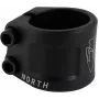 North Axe dvojité upnutie - 6061-T6 hliník, kompatibilné s 31,8 mm/34,9 mm, eloxovaný povrch