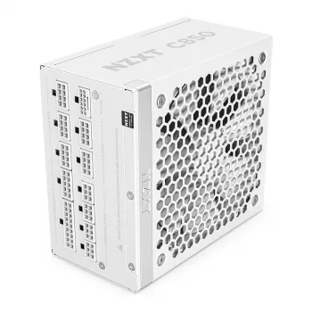 NZXT C850 Gold ATX 3.1 plne modulárny napájací zdroj - 850W, 80 PLUS Gold, biela