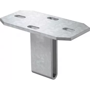 OBO Bettermann KU 7 základová doska pre US 7 podporné stĺpiky, pozinkovaná oceľ, 100x100x7 mm 6349102