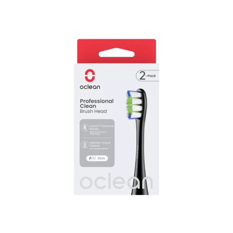 OCLEAN Professional Clean Hlava kefky P1C5 B02 2 kusy čierna
