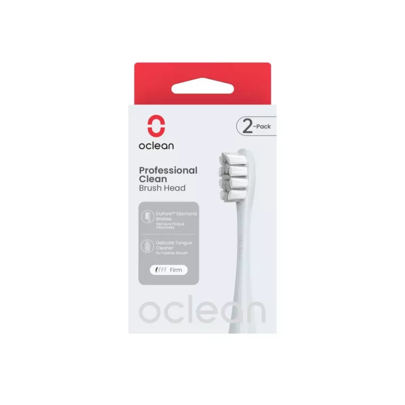 OCLEAN Professional Clean Hlava kefky P1C9 Silver 2ks