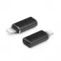 OEM adaptér USB-C konektor samica na Lightning konektor samec čierny
