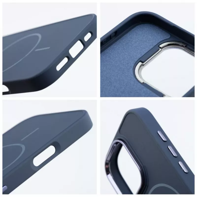 OEM puzdro pre iPhone 13 Mini Frame Mag Cover kompatibilné s MagSafe Navy Blue