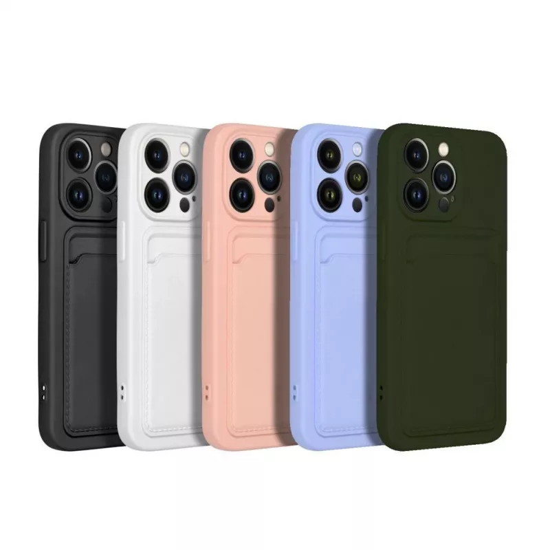 OEM puzdro pre iPhone 15 Pro Max puzdro na karty biele