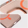 OEM puzdro pre iPhone 15 Pro Max Simply kompatibilné s MagSafe titánová púštna