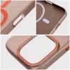 OEM puzdro pre iPhone 15 Pro Max Simply kompatibilné s MagSafe titánová púštna