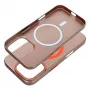 OEM puzdro pre iPhone 15 Pro Max Simply kompatibilné s MagSafe titánová púštna