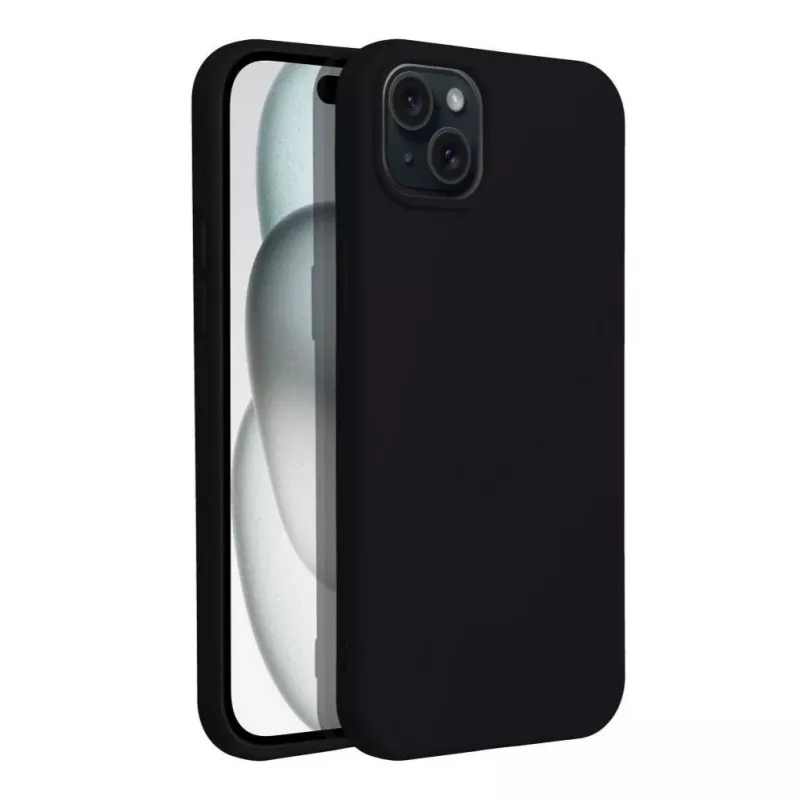 OEM puzdro pre iPhone 15 silikónové čierna