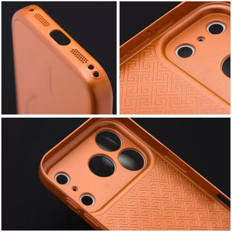 OEM Case pre iPhone 17 AIR Make 17 kompatibilné s MagSafe oranžová