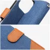 OEM Flip puzdro pre iPhone 16 Pro Max Jeans Book modrá