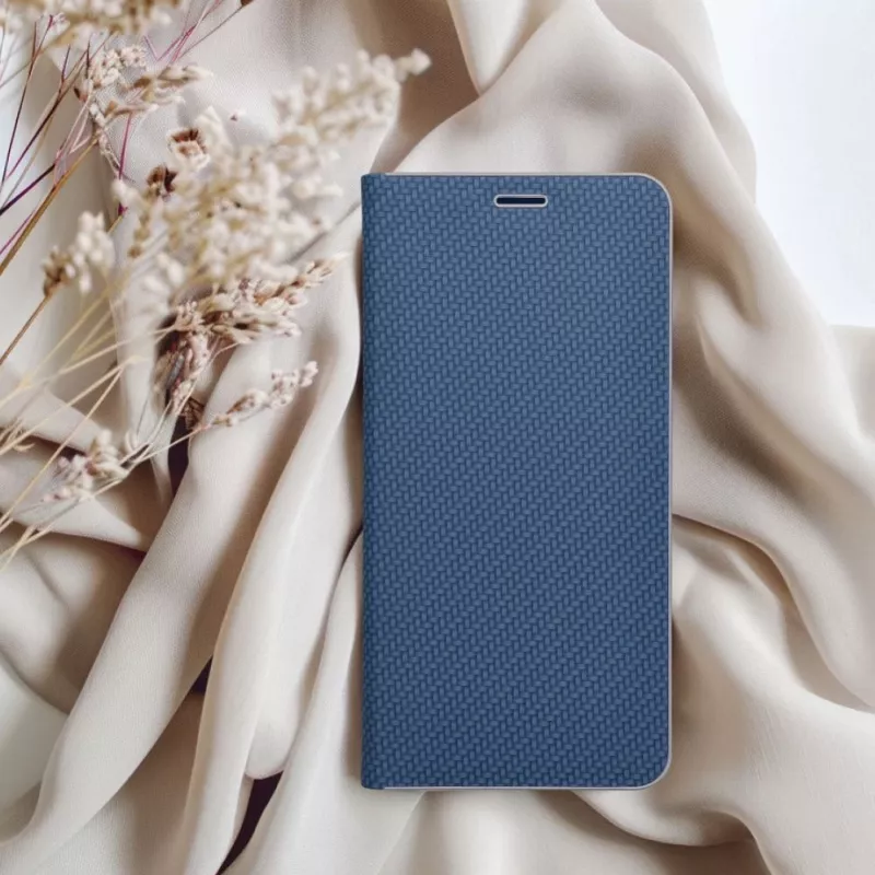 OEM flip puzdro pre Samsung A54 5G Luna Book Carbon modré