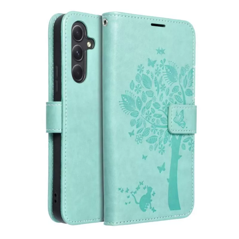 OEM Flip puzdro pre Samsung Galaxy A54 5G Mezzo Book Tree zelené