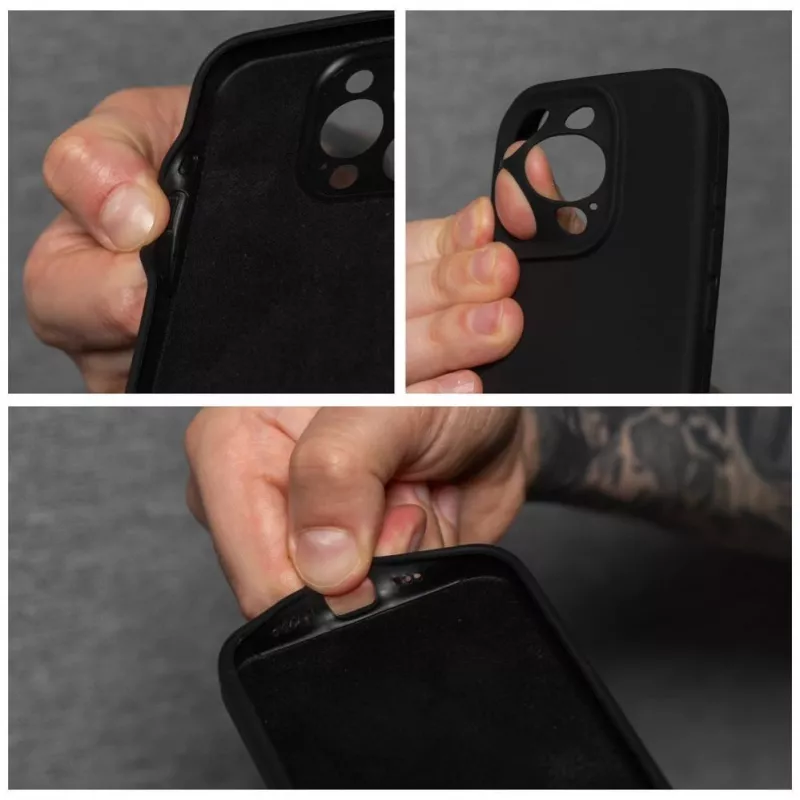 OEM silikónové puzdro pre Apple iPhone 16 Pro Max 2 mm čierne