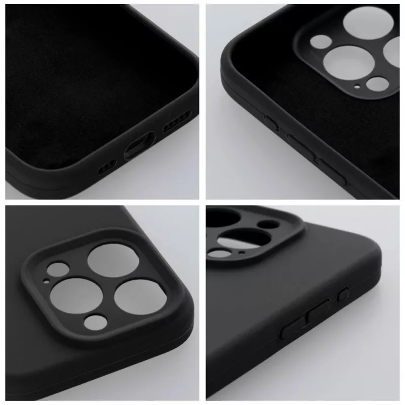 OEM silikónové puzdro pre Apple iPhone 16 Pro Max 2 mm čierne