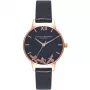 Olivia Burton dámske hodinky OB16CH06 quartz chronograf 30 mm sivá koža