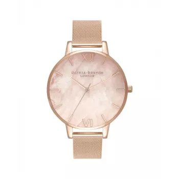 Olivia Burton dámske hodinky Sparkle Butterfly OB16SP01 38 mm sivá koža
