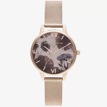 Olivia Burton dámske hodinky Sparkle Butterfly OB16SP21 - 30mm strieborný oceľový mesh náramok