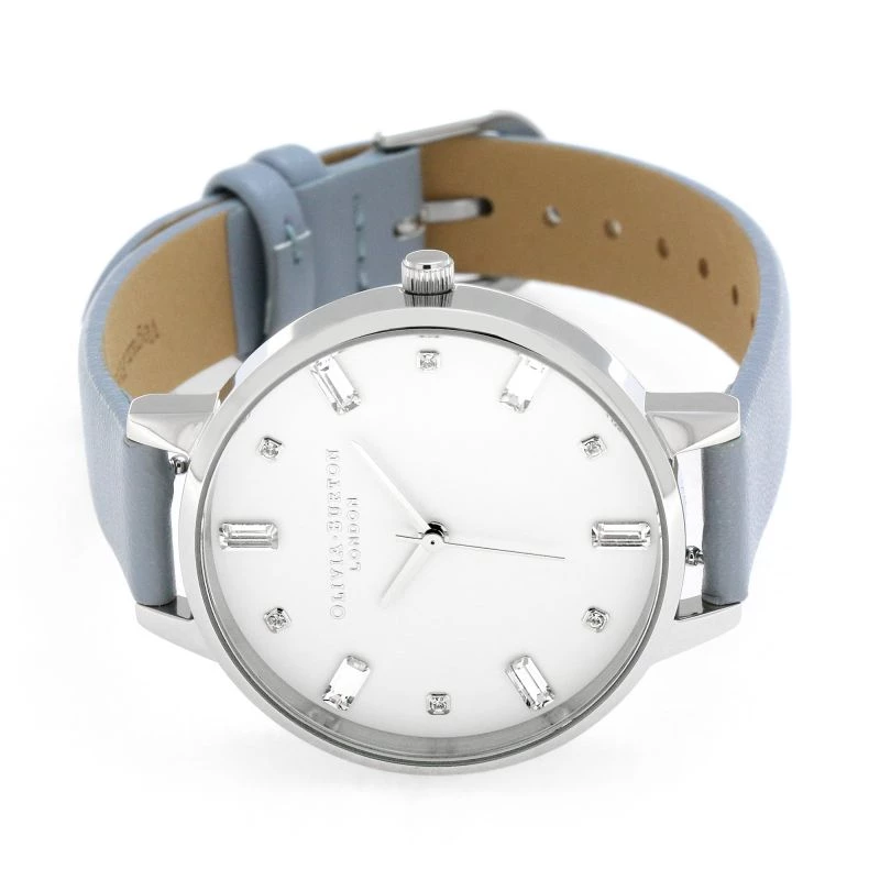 OLIVIA BURTON dámske hodinky OB16BJ01 34mm strieborná nerezová oceľ mesh