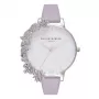 OLIVIA BURTON dámske hodinky OB16CB05 38mm puzdro z nehrdzavejúcej ocele v ružovozlatom odtieni bledoružový kožený remienok
