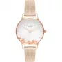 Olivia Burton dámske hodinky OB16CH01 30mm oceľ koža sivá