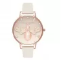 OLIVIA BURTON dámske hodinky OB16GB10 34 mm sivý trblietavý ciferník kožený remienok
