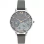 OLIVIA BURTON dámske hodinky OB16TZ05 34 mm analógový quartz puzdro z nerezovej ocele sivý ciferník Mink sivý kožený remienok