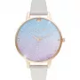 OLIVIA BURTON dámske hodinky OB16US47 38 mm ružové zlato sivá koža