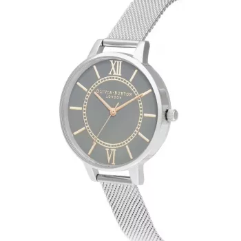 OLIVIA BURTON dámske hodinky OB16WD86 34mm ružové zlato nehrdzavejúca oceľ mesh