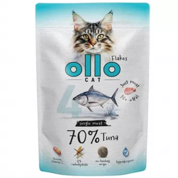 Ollo vlhké krmivo pre mačky vrecko č. 4 s tuniakom, 85 g