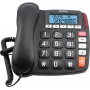 OLYMPIA 4520 analógový drôtový telefón čierny - biely (2294)