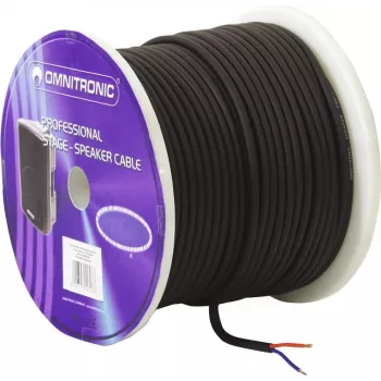 OMNITRONIC reproduktorový kábel 2x1,5 mm² 50 m čierny protišliapací 3030011L