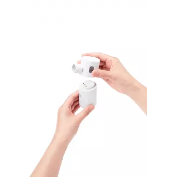 OMRON MicroAIR GO U300 nebulizátor - prenosný vibračno-membránový nebulizátor pre dospelých a deti, praktický, tichý <20 dB, vrátane masiek a batérií