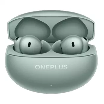 OnePlus Buds 4 Green True Wireless Noise Cancelling slúchadlá s koaxiálnymi duálnymi meničmi, 49dB ANC, 44h batéria, IP55, Bluetooth 5.3, LHDC, Spatial Audio, Clear Sea Blue