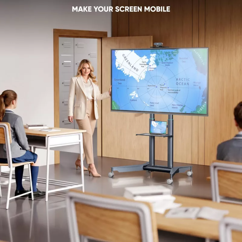 ONKRON TS1571-G Mobilný TV stojan pre 32-75 palcov, grafitový