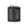 Open Rack 10 9U 280x300 čierny nástenný otvorený rám
